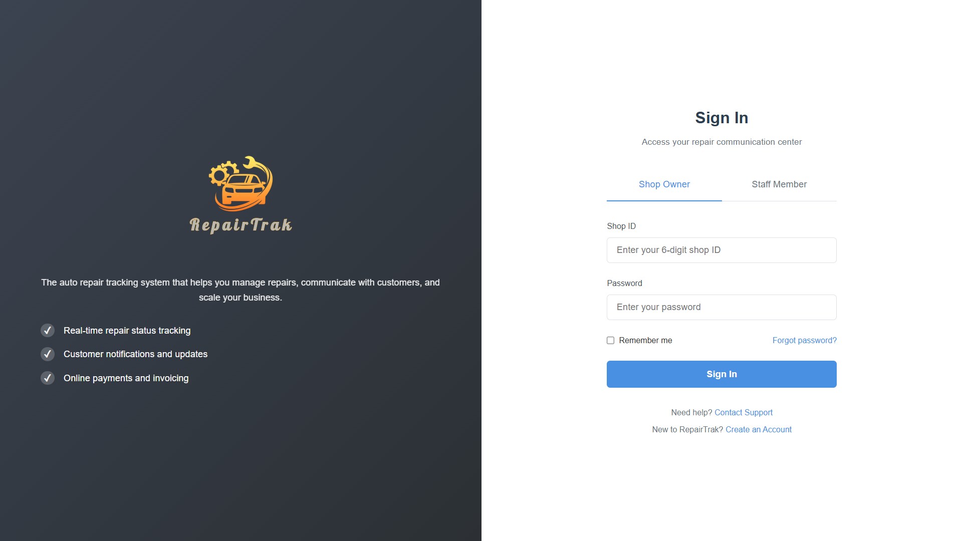 Secure Login Interface